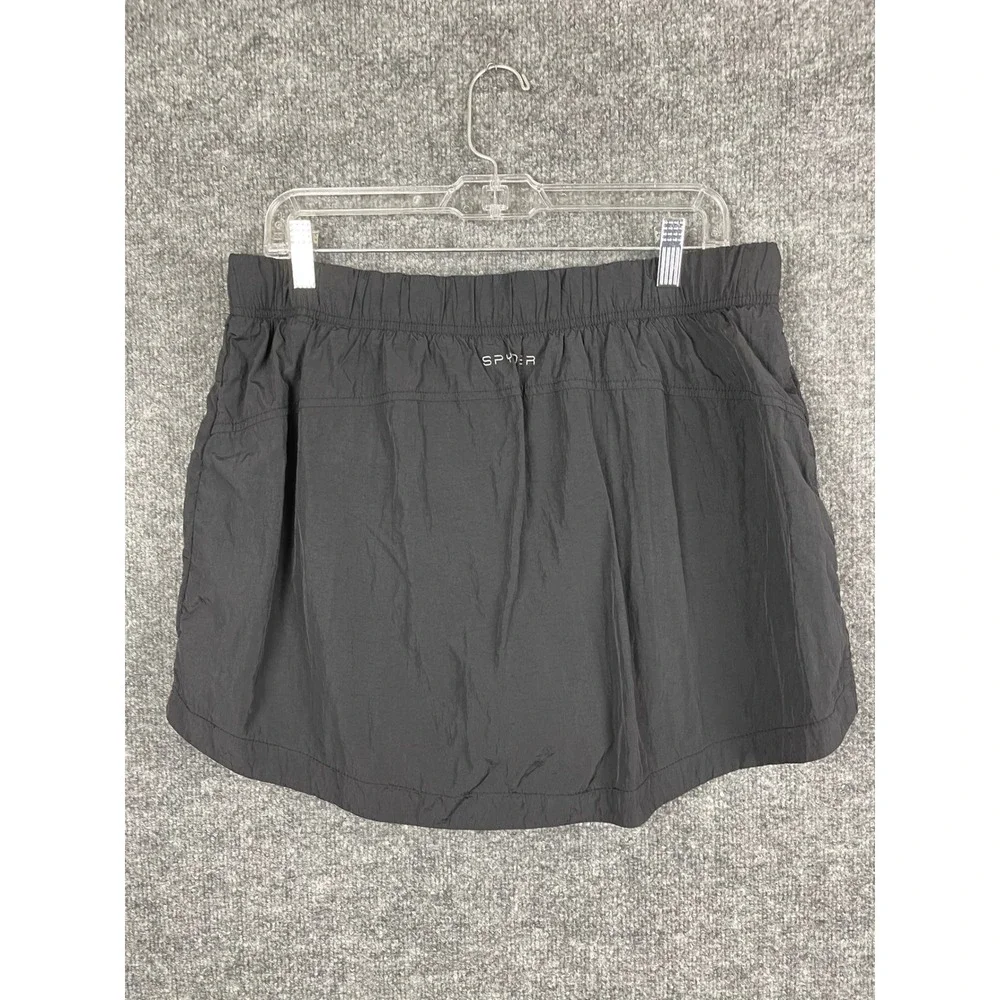 Spyder Skort Women Large Black Excellent Activewear Golf Tennis Hiking Pockets - Picture 4 of 10